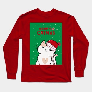 Gatito navideño Long Sleeve T-Shirt